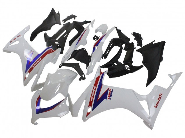 2013-2015 Honda CBR500R Motorcycle Fairings - White Red Blue HRC Australia