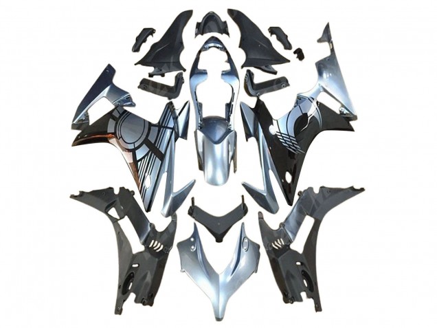 2013-2015 Honda CBR500R Motorcycle Fairing Kits - Silver Glossy Black Australia