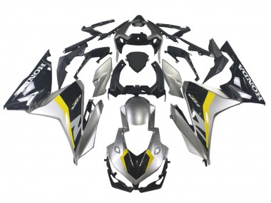 2022-2023 Honda CBR500R Motorcycle Fairings - Silver Yellow Glossy Black Australia