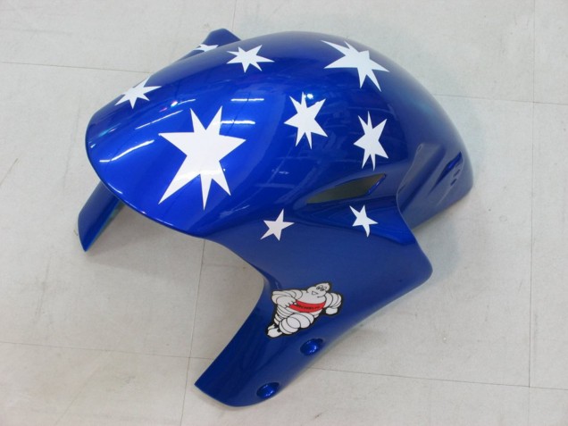 2004-2005 Honda CBR1000RR Motorcycle Fairings - White Red Glossy Black Blue Star Australia