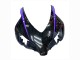2004-2005 Honda CBR1000RR Motorcycle Fairings - Glossy Black Purple Stripe Australia