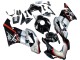 2004-2005 Honda CBR1000RR Motorcycle Fairings - Silver Glossy Black Red Stripe Australia
