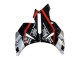2004-2005 Honda CBR1000RR Motorcycle Fairings - Silver Glossy Black Red Stripe Australia