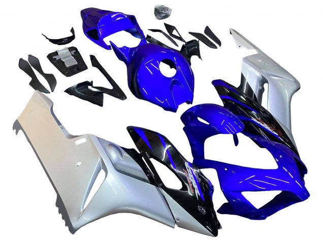 2004-2005 Honda CBR1000RR Motorcycle Fairings - Silver Blue Glossy Black Australia