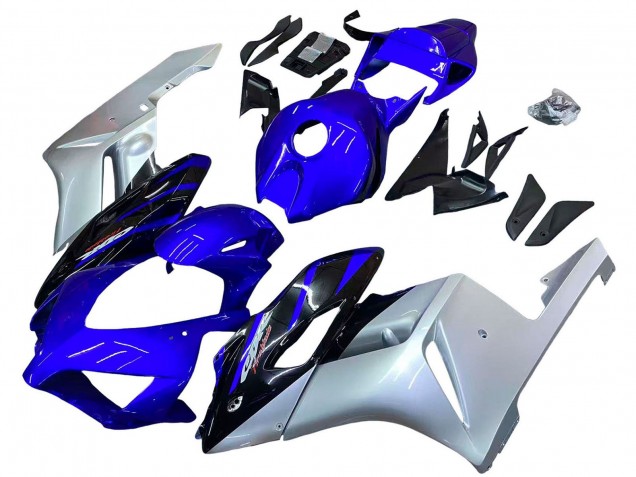 2004-2005 Honda CBR1000RR Motorcycle Fairings - Silver Blue Glossy Black Australia
