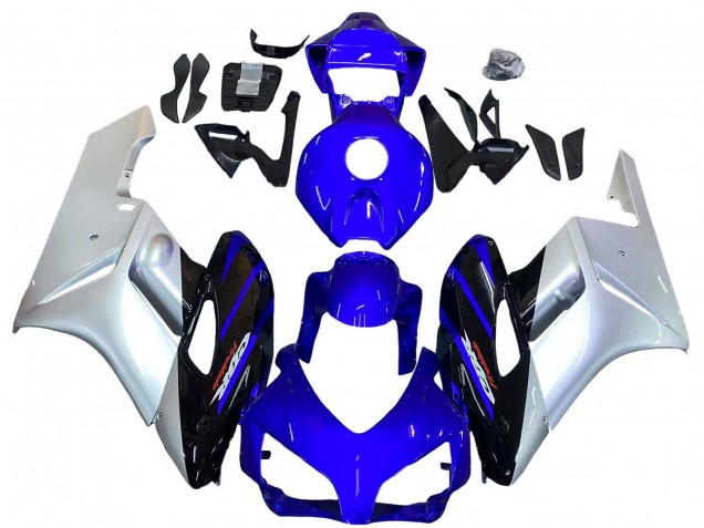 2004-2005 Honda CBR1000RR Motorcycle Fairings - Silver Blue Glossy Black Australia