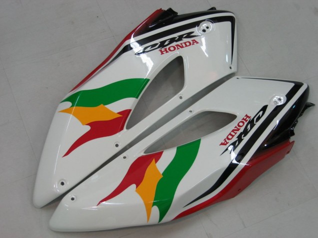 2004-2005 Honda CBR1000RR Motorcycle Fairings - White Blue Red Glossy Black Star EuroBet Lee Australia