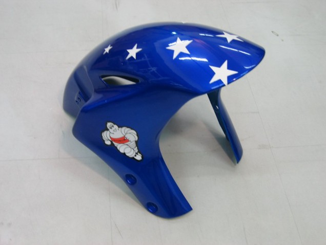 2004-2005 Honda CBR1000RR Motorcycle Fairings - White Blue Red Glossy Black Star EuroBet Lee Australia