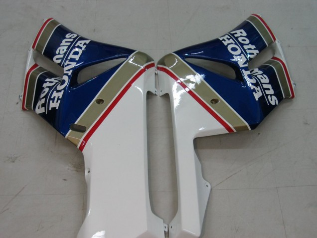 2004-2005 Honda CBR1000RR Motorcycle Fairings - White Blue Gold Rothmans Australia
