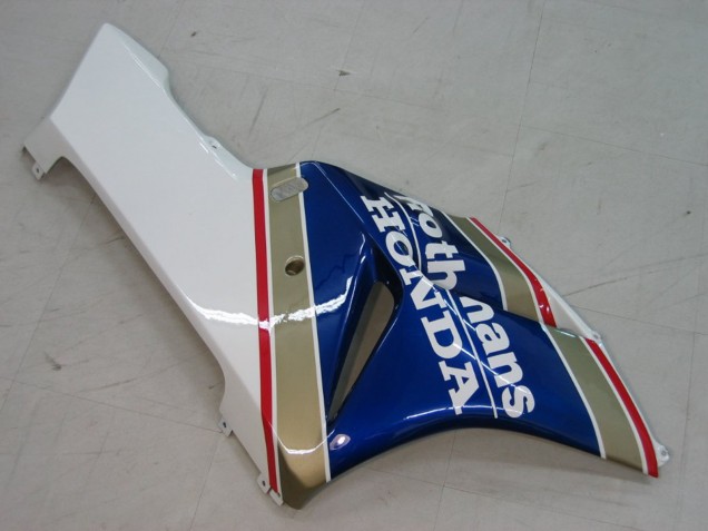 2004-2005 Honda CBR1000RR Motorcycle Fairings - White Blue Gold Rothmans Australia