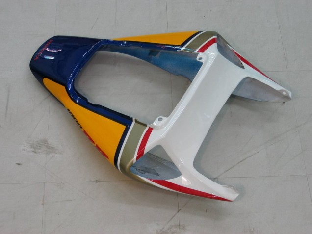 2004-2005 Honda CBR1000RR Motorcycle Fairings - White Blue Gold Rothmans Australia