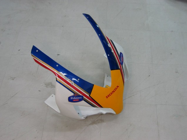 2004-2005 Honda CBR1000RR Motorcycle Fairings - White Blue Gold Rothmans Australia