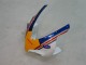 2004-2005 Honda CBR1000RR Motorcycle Fairings - White Blue Gold Rothmans Australia