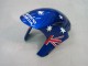 2004-2005 Honda CBR1000RR Motorcycle Fairings - White Blue Red Glossy Black Star Carrera Lee Australia