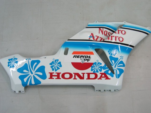 2004-2005 Honda CBR1000RR Motorcycle Fairings - White Blue Snow Nastro Azzurro 46 Australia