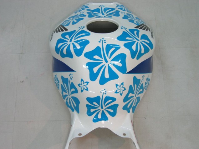 2004-2005 Honda CBR1000RR Motorcycle Fairings - White Blue Snow Nastro Azzurro 46 Australia