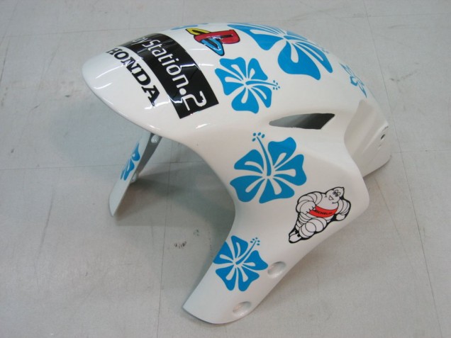 2004-2005 Honda CBR1000RR Motorcycle Fairings - White Blue Snow Nastro Azzurro 46 Australia