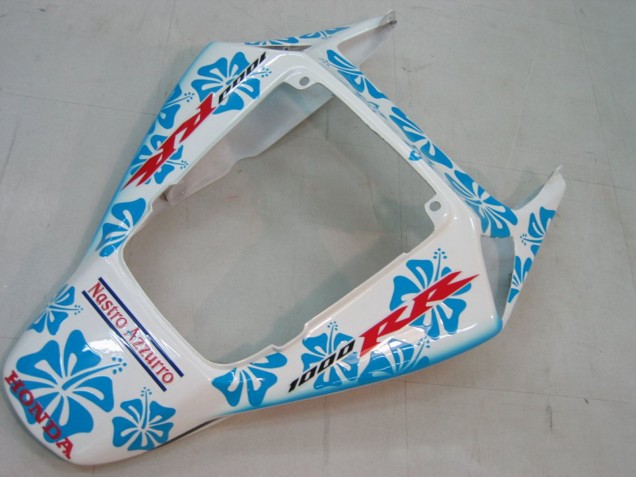 2004-2005 Honda CBR1000RR Motorcycle Fairings - White Blue Snow Nastro Azzurro 46 Australia