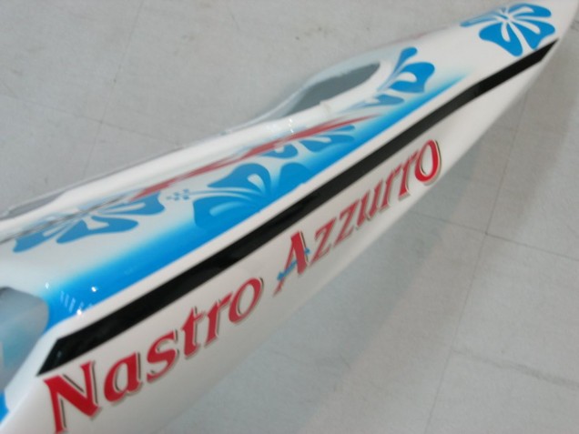 2004-2005 Honda CBR1000RR Motorcycle Fairings - White Blue Snow Nastro Azzurro 46 Australia