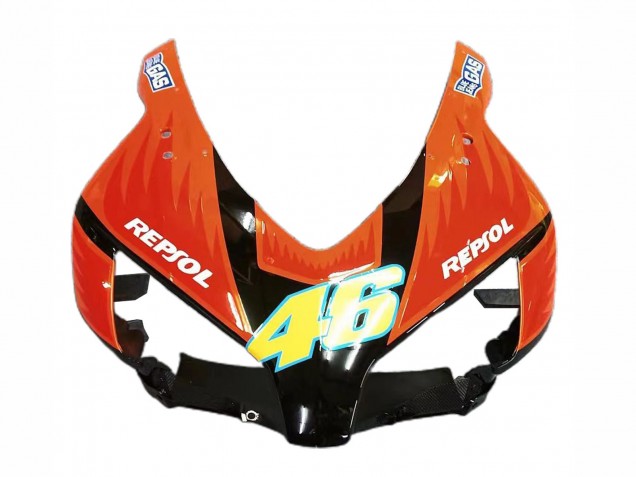 2004-2005 Honda CBR1000RR Motorcycle Fairings - Yellow Orange Glossy Black Repsol Rossi 46 Australia
