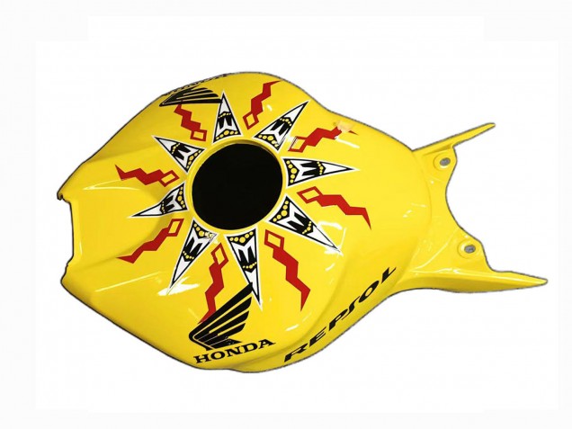 2004-2005 Honda CBR1000RR Motorcycle Fairings - Yellow Orange Glossy Black Repsol Rossi 46 Australia