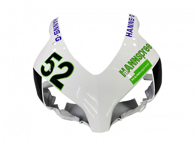 2004-2005 Honda CBR1000RR Motorcycle Fairings - White Green Glossy Black Hannspree 52 Australia