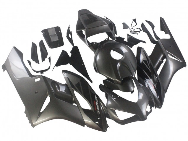 2004-2005 Honda CBR1000RR Motorcycle Fairings - Glossy Grey Glossy Black Australia