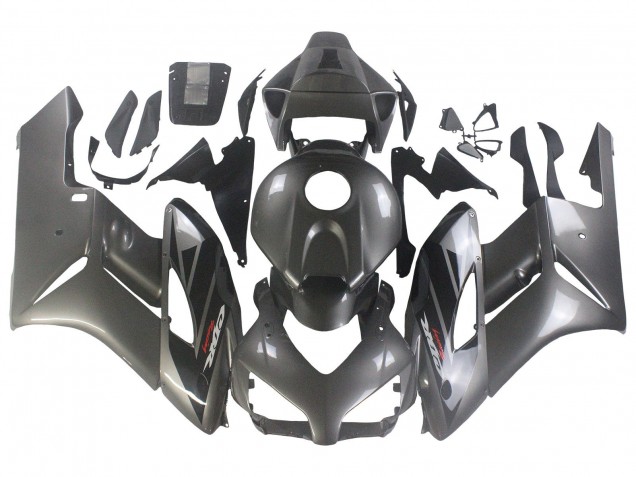 2004-2005 Honda CBR1000RR Motorcycle Fairings - Glossy Grey Glossy Black Australia