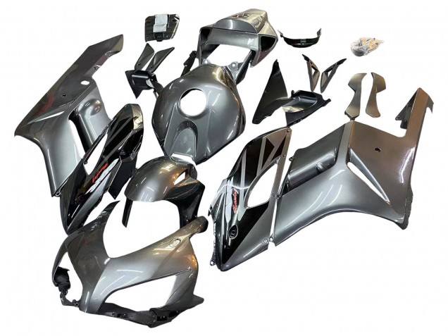 2004-2005 Honda CBR1000RR Motorcycle Fairing - Silver Glossy Black Australia