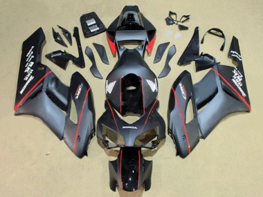 2004-2005 Honda CBR1000RR Motorcycle Fairings - Glossy Black Glossy Grey Red Stripe Australia