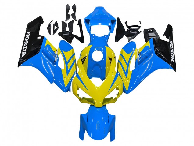 2004-2005 Honda CBR1000RR Motorcycle Fairings - Blue Yellow Glossy Black Australia