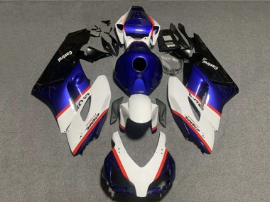 2004-2005 Honda CBR1000RR Motorcycle Fairings - White Blue Red Castrol Australia