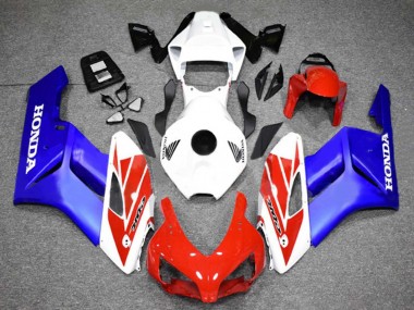 2004-2005 Honda CBR1000RR Motorcycle Fairing - White Red Blue Australia