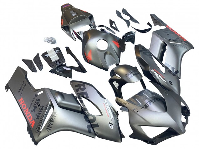 2004-2005 Honda CBR1000RR Motorcycle Fairings - Silver Repsol Australia