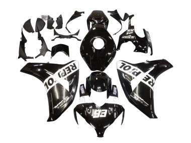 2008-2011 Honda CBR1000RR Motorcycle Fairings - Glossy Black White Repsol 93 Australia