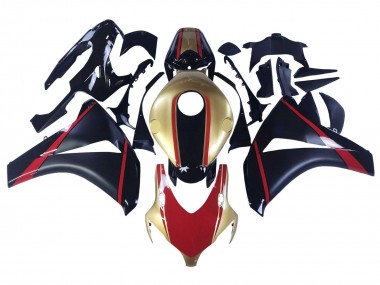 2008-2011 Honda CBR1000RR Motorcycle Fairings - Gold Red Glossy Black Australia