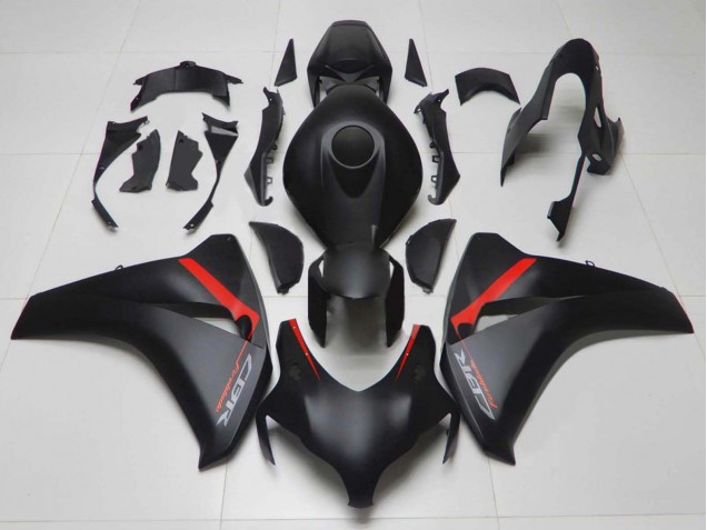 2008-2011 Honda CBR1000RR Motorcycle Fairings - Matte Black Red Fireblade Australia