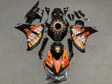 2008-2011 Honda CBR1000RR Motorcycle Fairings - Matte Black Orange Repsol Rossi Australia