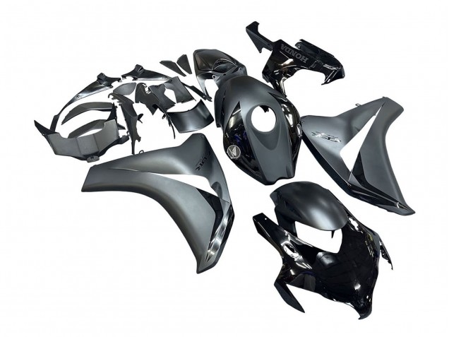 2008-2011 Honda CBR1000RR Motorcycle Fairings - Grey Glossy Black Australia