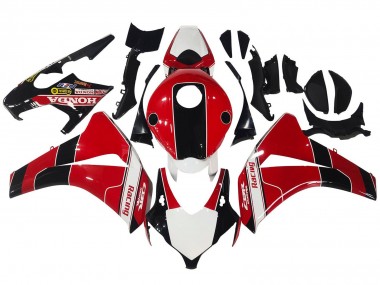 2008-2011 Honda CBR1000RR Motorcycle Fairings - Red White Glossy Black Racing Australia
