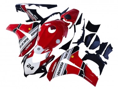 2008-2011 Honda CBR1000RR Motorcycle Fairings - White Red Glossy Black Racing 24 Australia