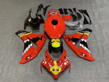 2008-2011 Honda CBR1000RR Motorcycle Fairings - Red Yellow Glossy Black Shark Australia