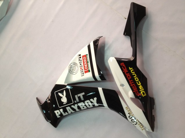 2012-2016 Honda CBR1000RR Motorcycle Fairings - White Glossy Black Rizoma Playboy Australia