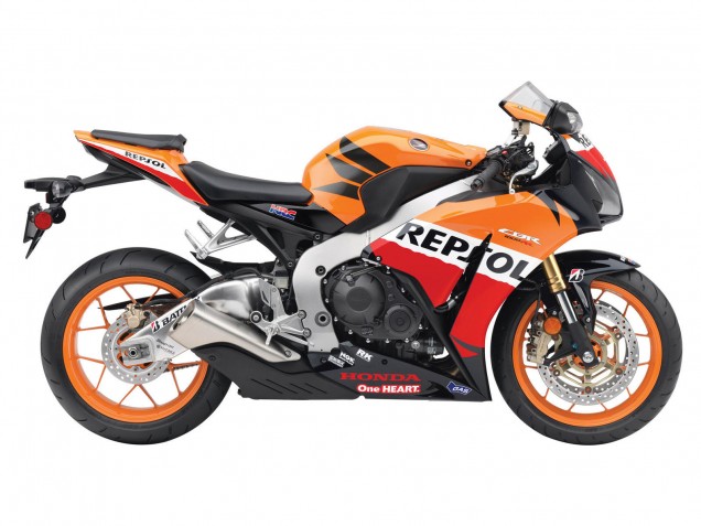 2012-2016 Honda CBR1000RR Motorcycle Fairings - Orange White Red Repsol Australia
