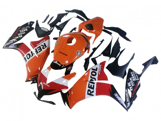 2012-2016 Honda CBR1000RR Motorcycle Fairings - Orange White Red Repsol Australia