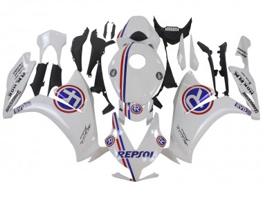 2012-2016 Honda CBR1000RR Motorcycle Fairings - White Blue Red Repsol Australia