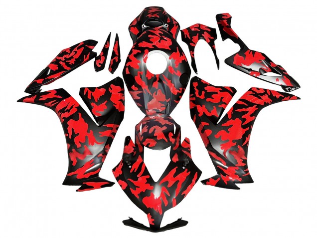 2012-2016 Honda CBR1000RR Motorcycle Fairings - Red Glossy Black Australia