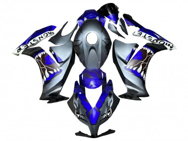 2012-2016 Honda CBR1000RR Motorcycle Fairings - Blue Grey Matte Black Shark Australia