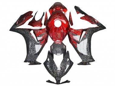 2012-2016 Honda CBR1000RR Motorcycle Fairings - Red Black Forged Carbon Fiber Australia