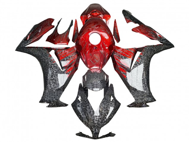 2012-2016 Honda CBR1000RR Motorcycle Fairings - Red Black Forged Carbon Fiber Australia